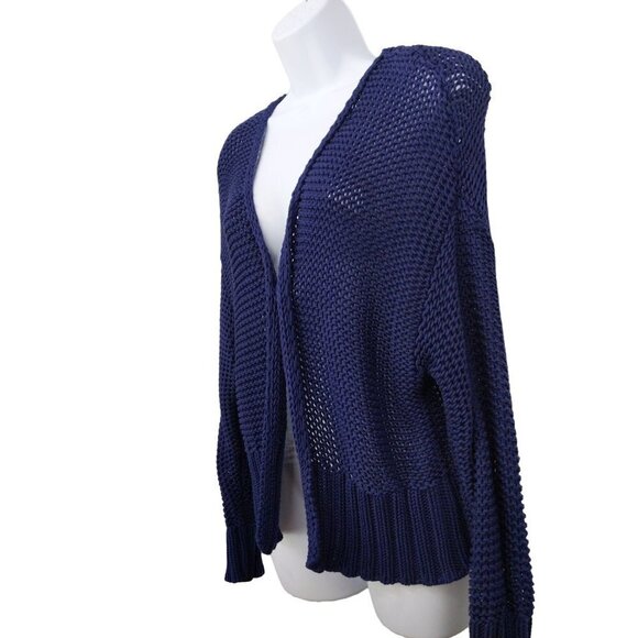 Aerie  Women's Blue cardigan open knit open front long sleeve Size XS - Picture 4 of 8